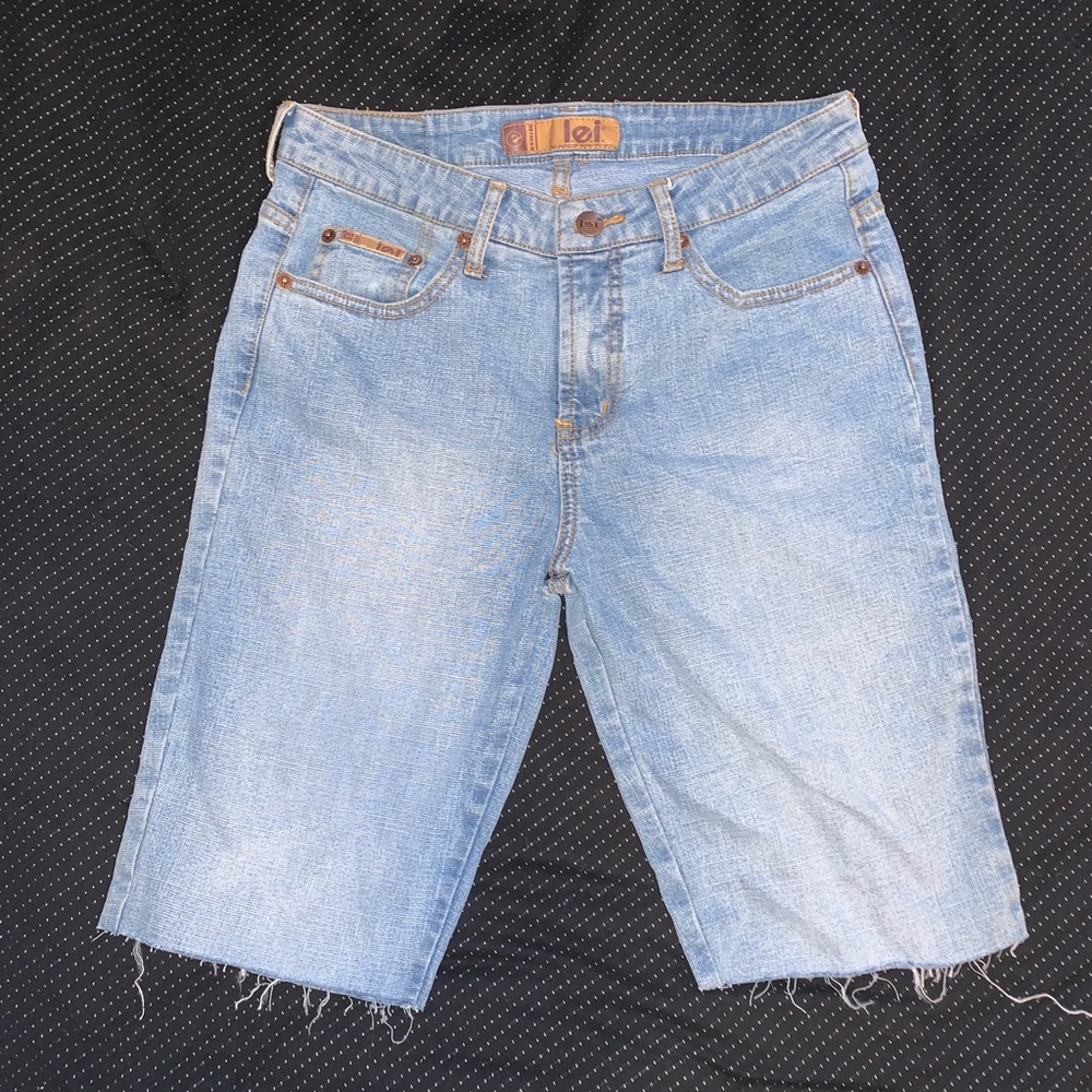 Vintage Lei Biker Shorts Denim